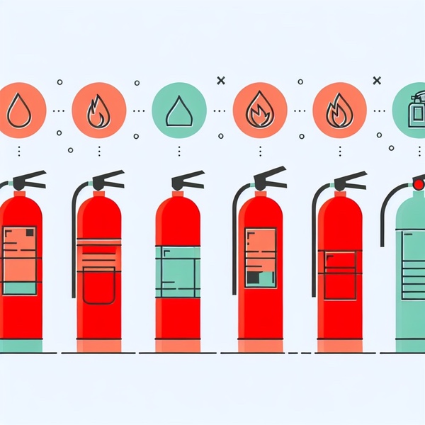 5 Diferentes tipos de extintores y sus usos específicos